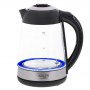 Adler | Kettle | AD 1285 | Electric | 2200 W | 1.7 L | Glass/Stainless steel | 360° rotational base | Grey - 3